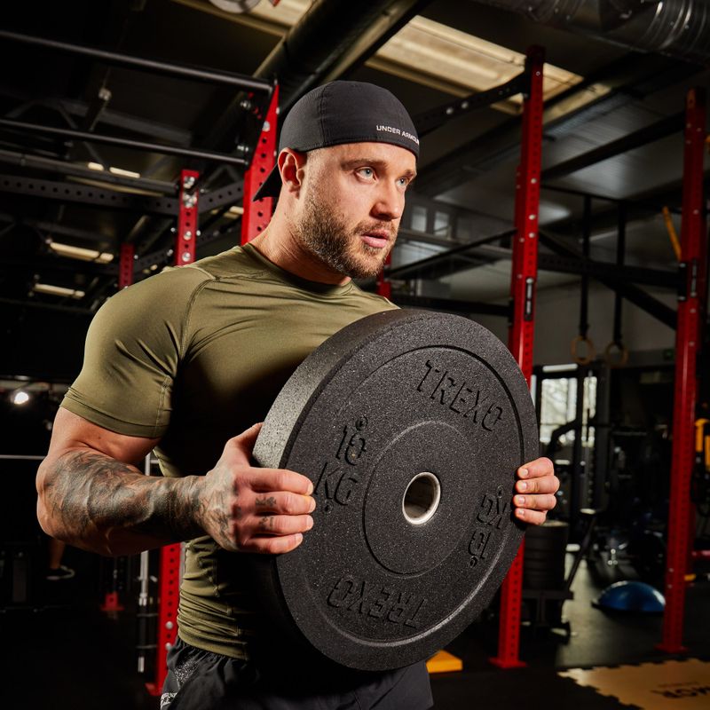 Диски бамперові олімпійські XTREXO чорні TRX-BMP010 10 кг 8