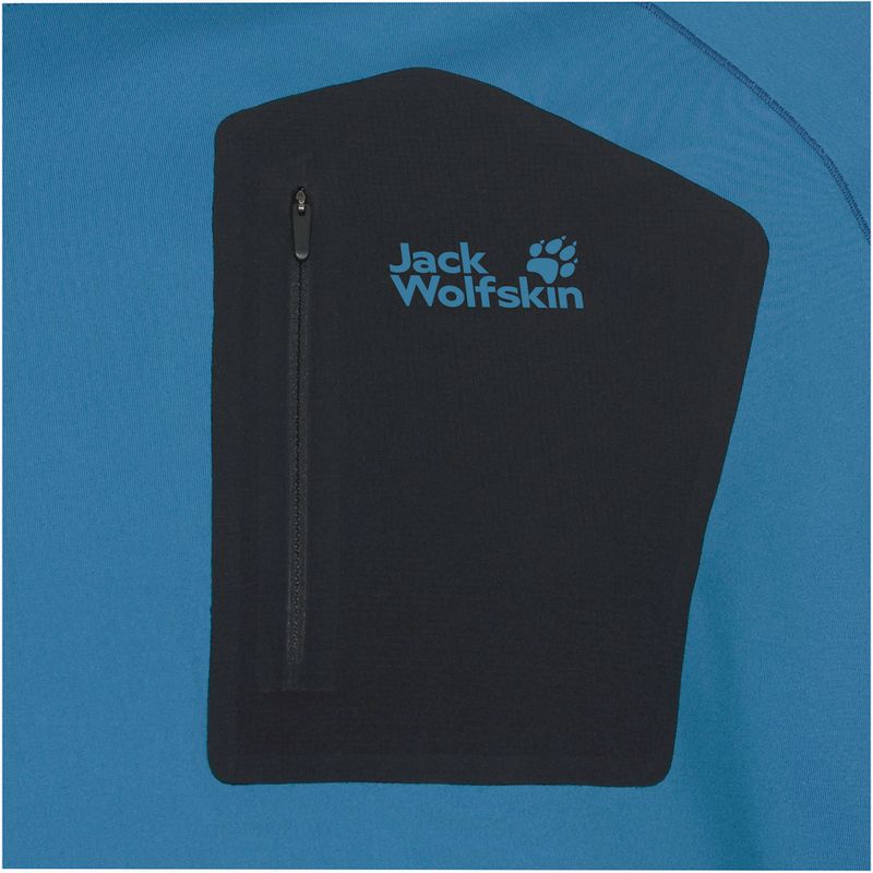 Лонгслів чоловічий Jack Wolfskin Prelight Trail Crew aurora blue 7
