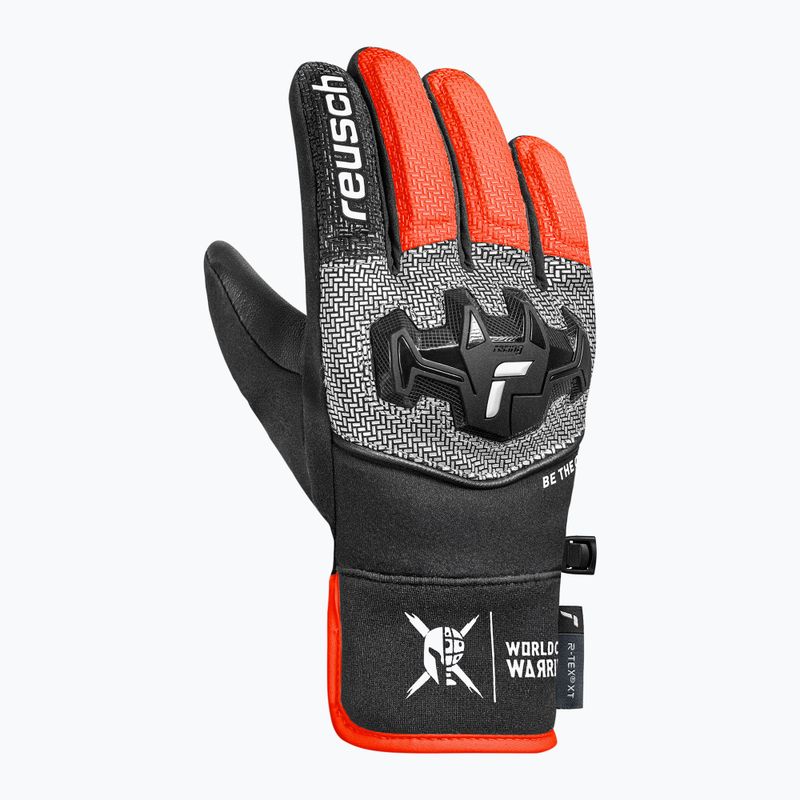 Рукавиці гірськолижні дитячі Reusch Worldcup Warrior R-Tex XT Junior black/silver/fluo red 3