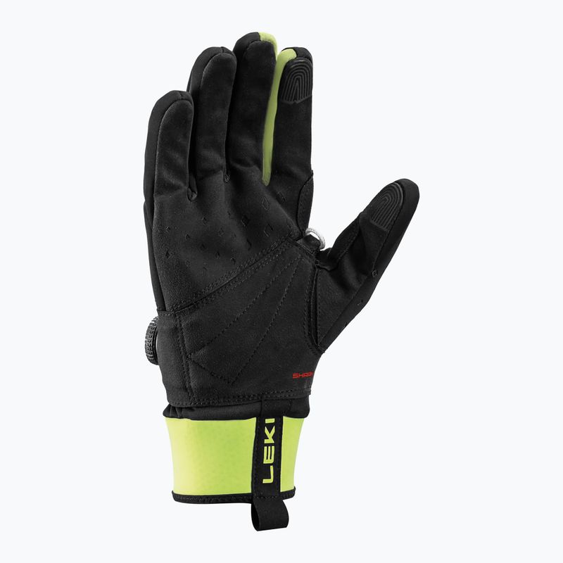 Лижні рукавички LEKI PRC Boa Shark black/neon yellow 3
