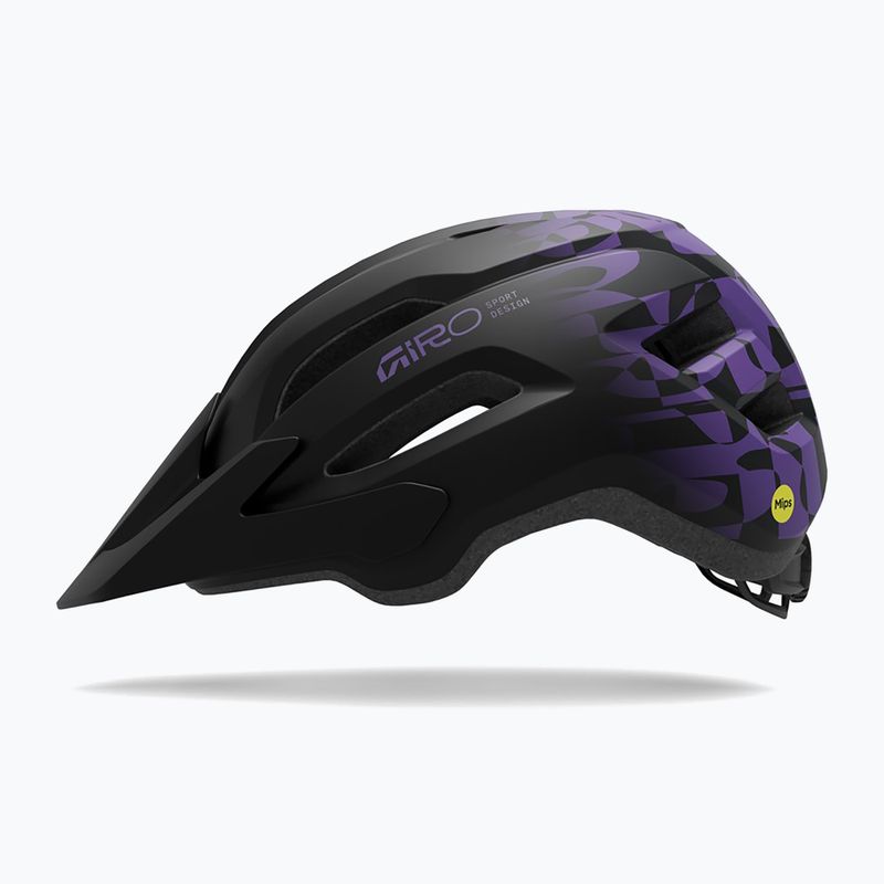 Шолом велосипедний Giro Fixture II MIPS matte black/purple rush 2