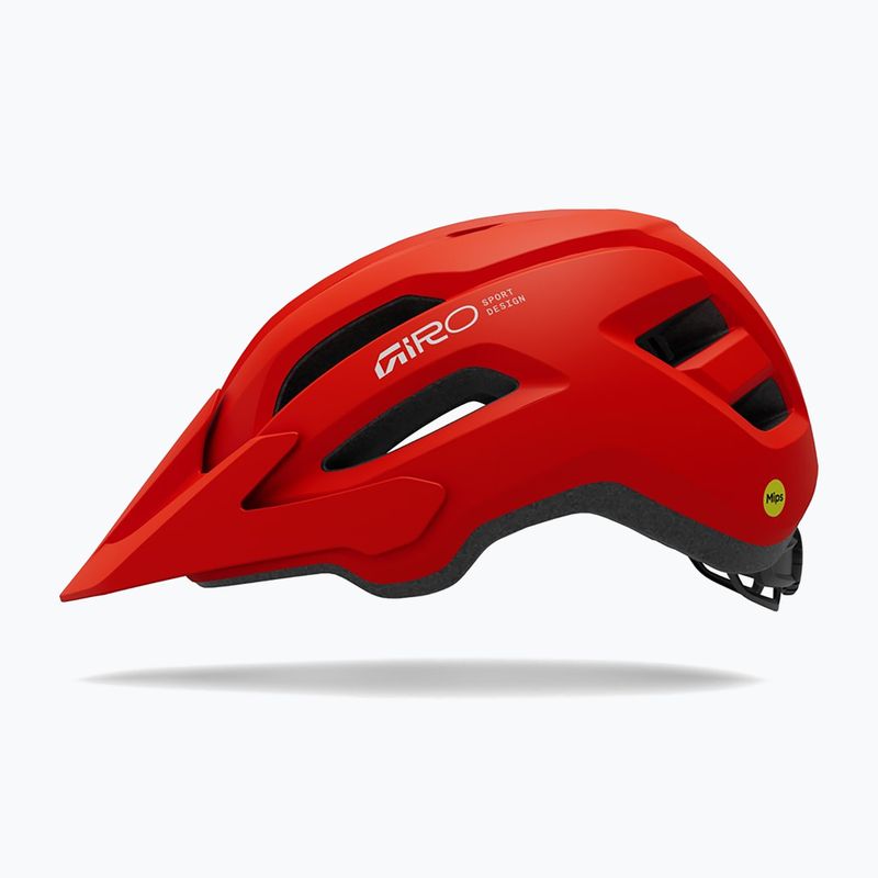 Шолом велосипедний Giro Fixture II MIPS matte flame red 2