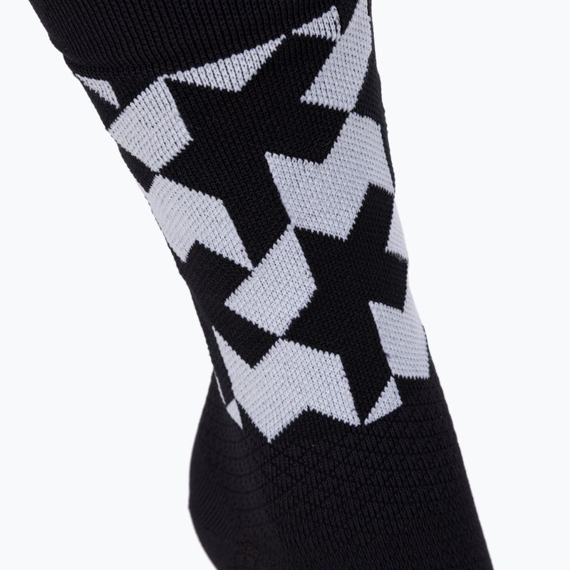 Велошкарпетки ASSOS Monogram black/white 3