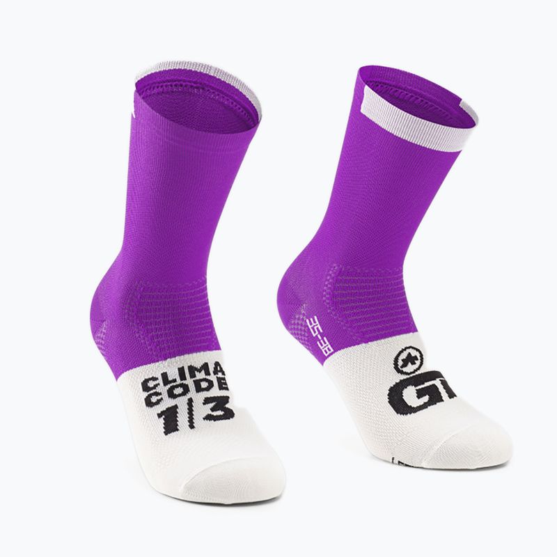 Велошкарпетки ASSOS GT C2 venus violet 4