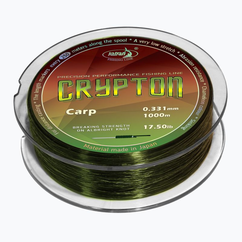 Волосінь коропова Katran Crypton Carp зелена 4