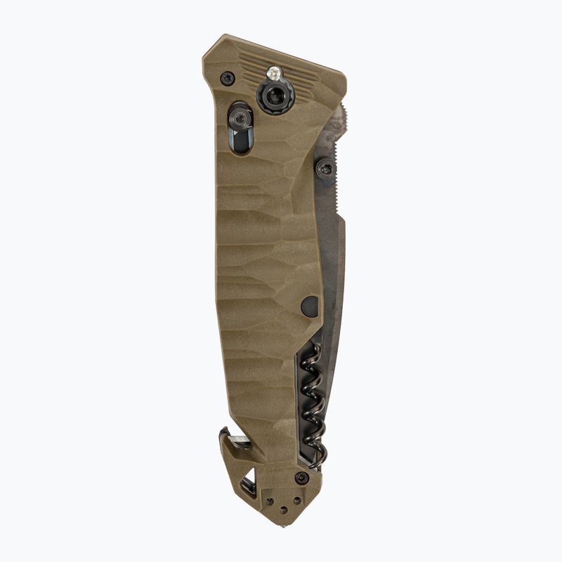 Ніж туристичний TB Outdoor CAC Serration Manche Toxifie PA6 GF khaki 4