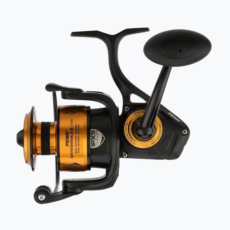 Котушка спінінгова Penn Spinfisher VII Spinning Reel black/gold 4