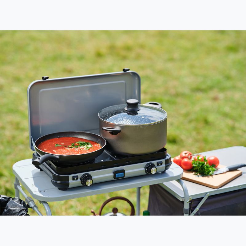 Туристична плита Campingaz Camping Kitchen 2 MAXI Int сріблястого кольору 11