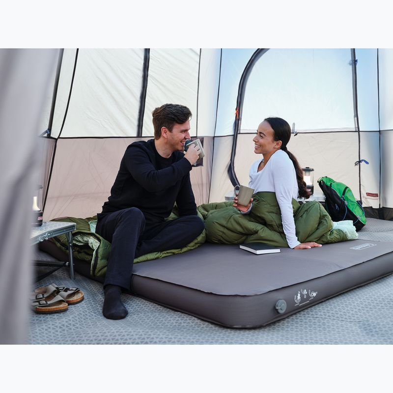 Двомісний сірий самонадувний килимок Coleman Supercomfort 12 4