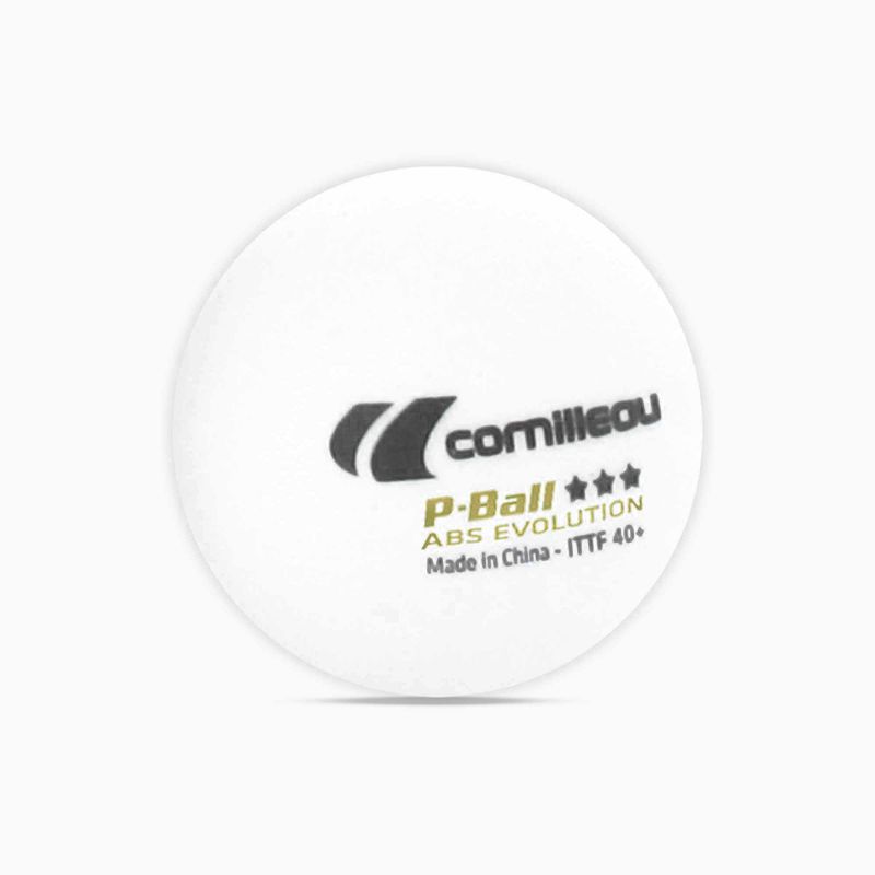 М'ячі для настільного тенісу Cornilleau P-Ball*** ABS EVOLUTION 3 шт. Білий 2