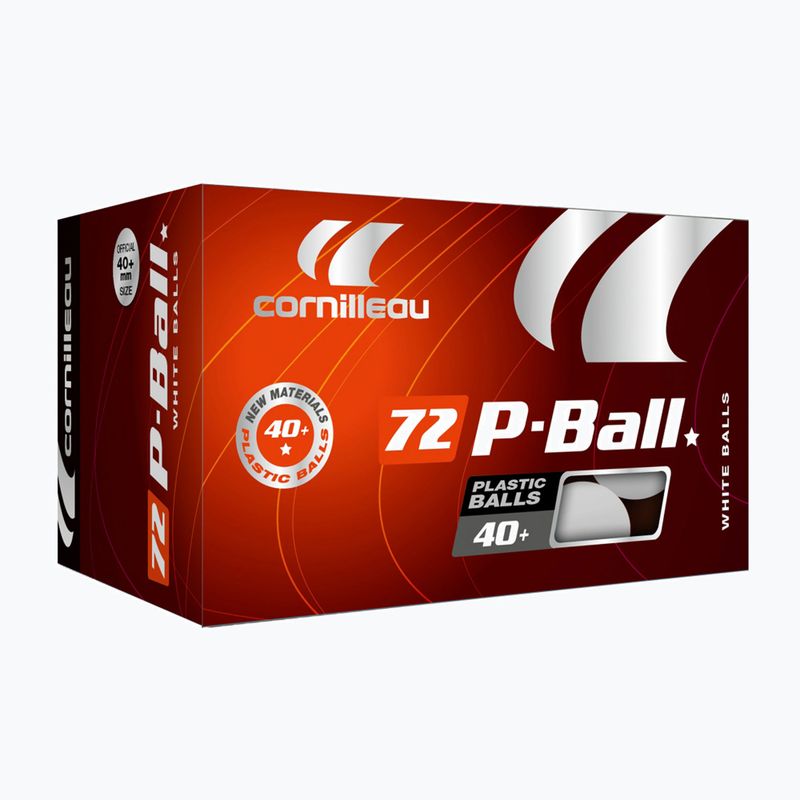 М'ячі для настільного тенісу Cornilleau P-Ball* ABS EVOLUTION 72 шт. білі 3