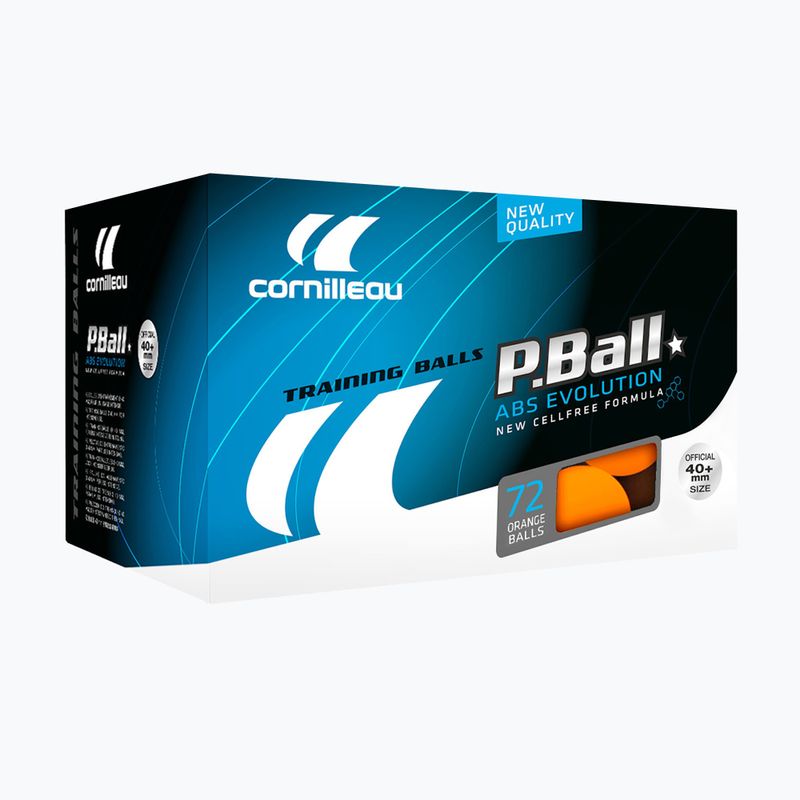 М'ячі для настільного тенісу Cornilleau P-Ball* ABS EVOLUTION 72. Помаранчевий 3