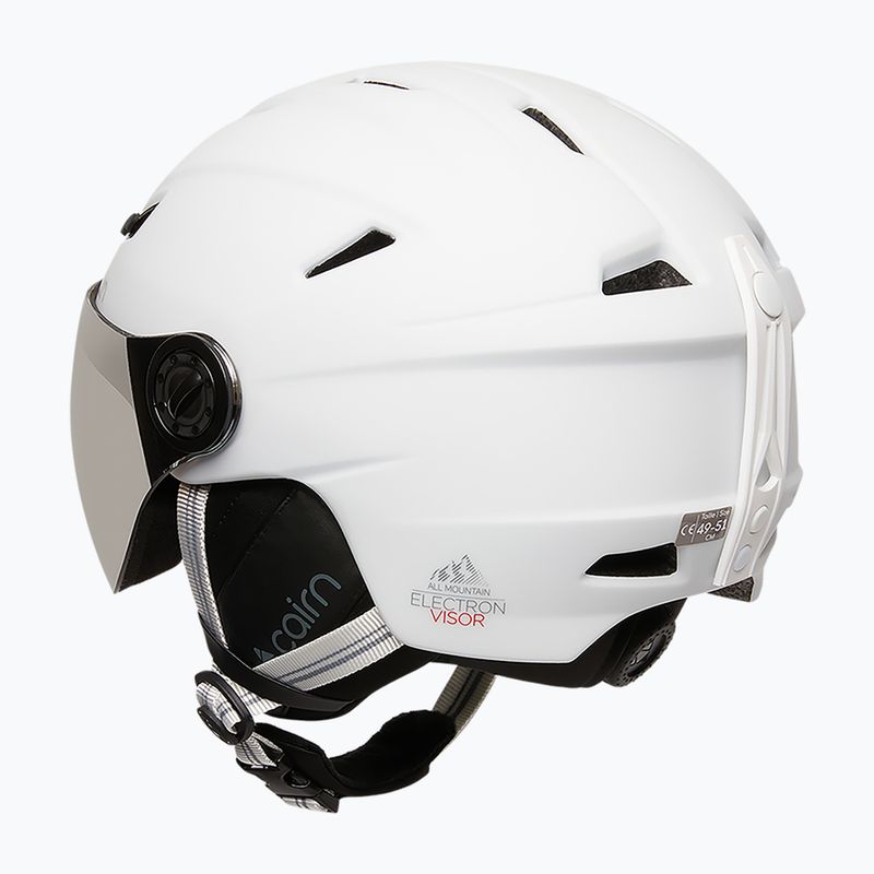 Шолом лижний Cairn Electron Visor mat white 2