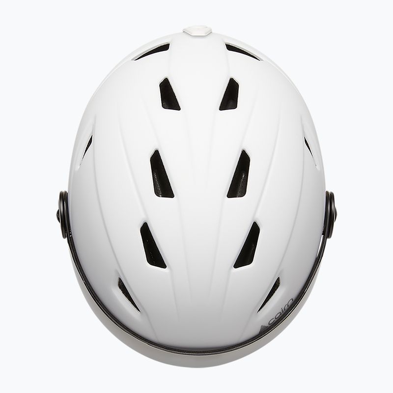 Шолом лижний Cairn Electron Visor mat white 3