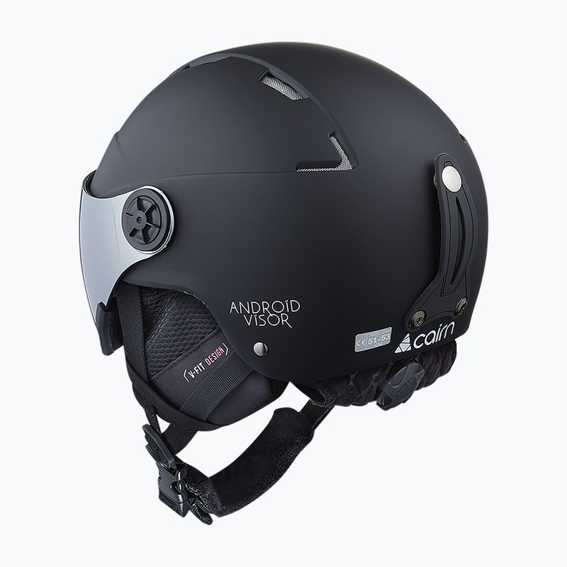 Шолом лижний дитячий Cairn Android Visor Jr matte black 2
