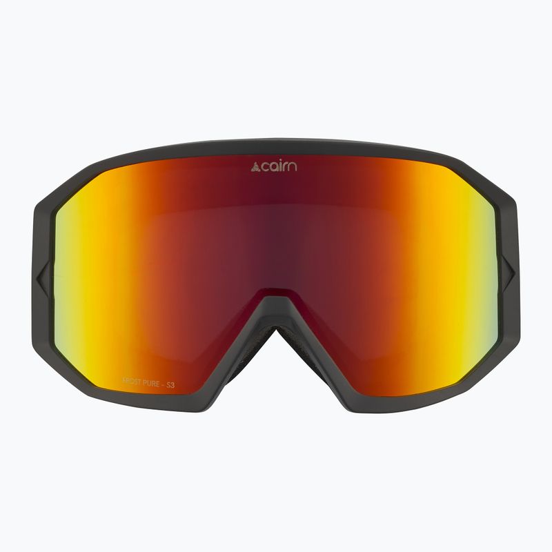 Окуляри лижні Cairn Frost Pure mat black red 2