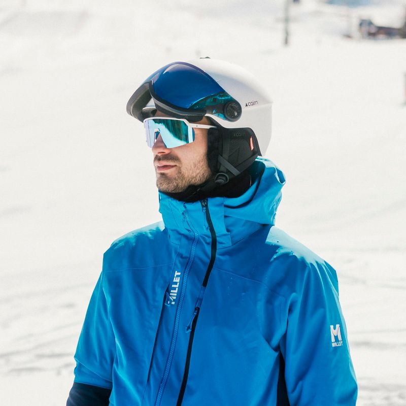 Шолом лижний Cairn Rise II Visor mat white 6