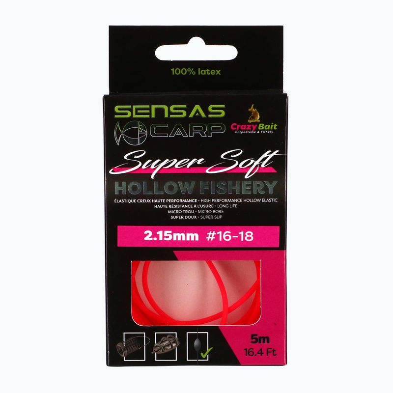 Амортизатор для вудилища Sensas Hollow Fishery Super Soft червоний 54504