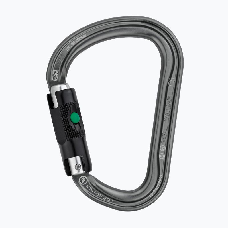 Альпіністський карабін Petzl William Ball-Lock графітовий