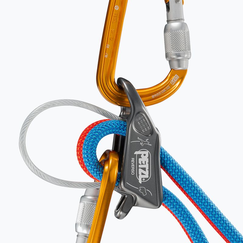 Страхувально-спусковий пристрій Petzl Reverso сірий D017AA00 4