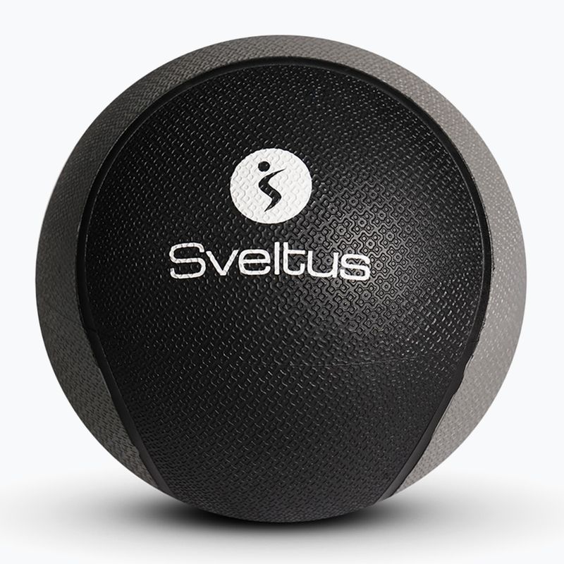 М'яч лікарський Sveltus Medicine Ball Rubber 1 кг grey/ black