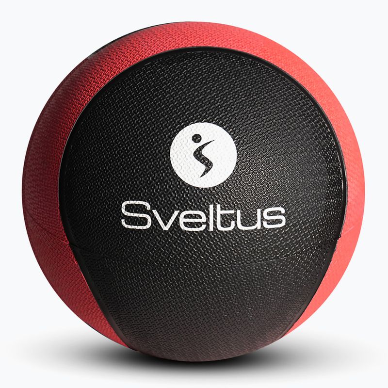 М'яч лікарський Sveltus Medicine Ball Rubber 4 кг red/ black