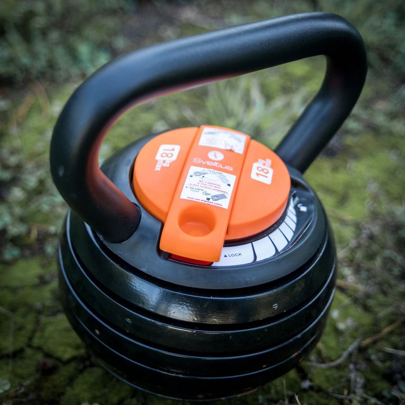 Гиря регульована Sveltus Adjustable 4-18 кг black/orange 3