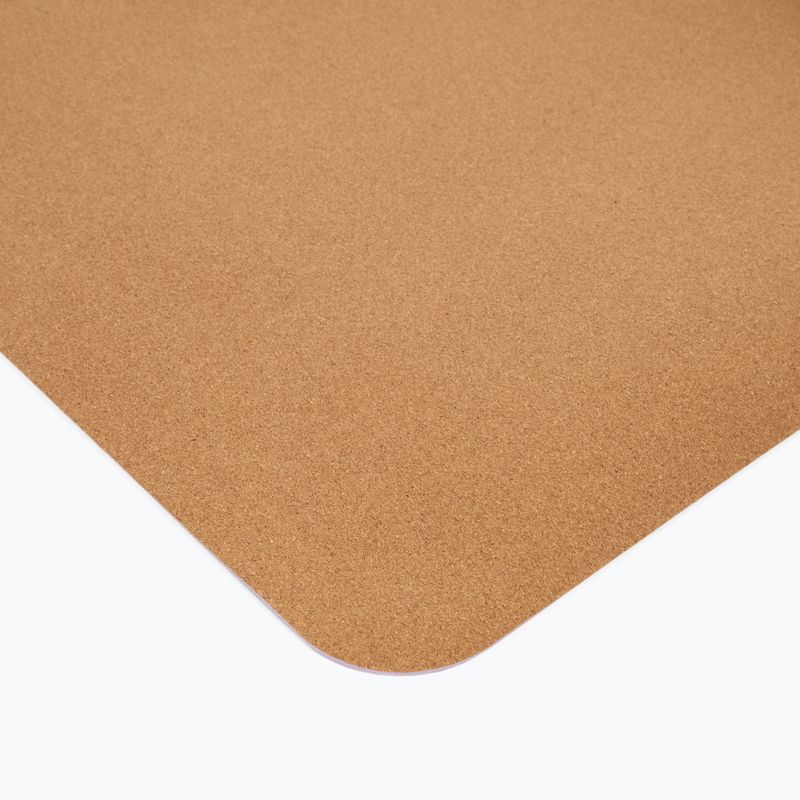 Килимок для тренувань Sveltus Cork Yoga natural/ lilac 4