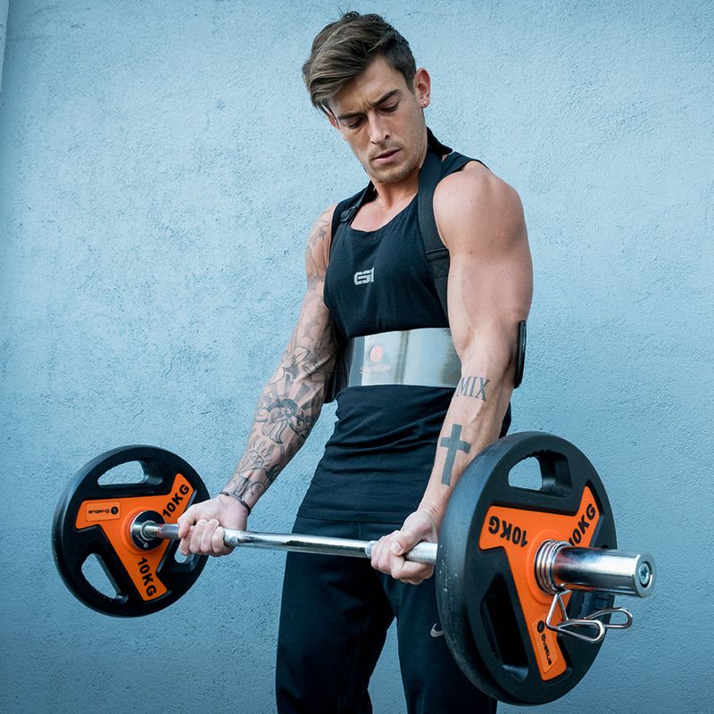 Гриф рівний Sveltus Training Bar + 2 Spring Collars 175 см chrome 7