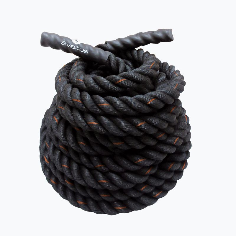 Мотузка для тренувань Sveltus Battle 38 мм 1 m black