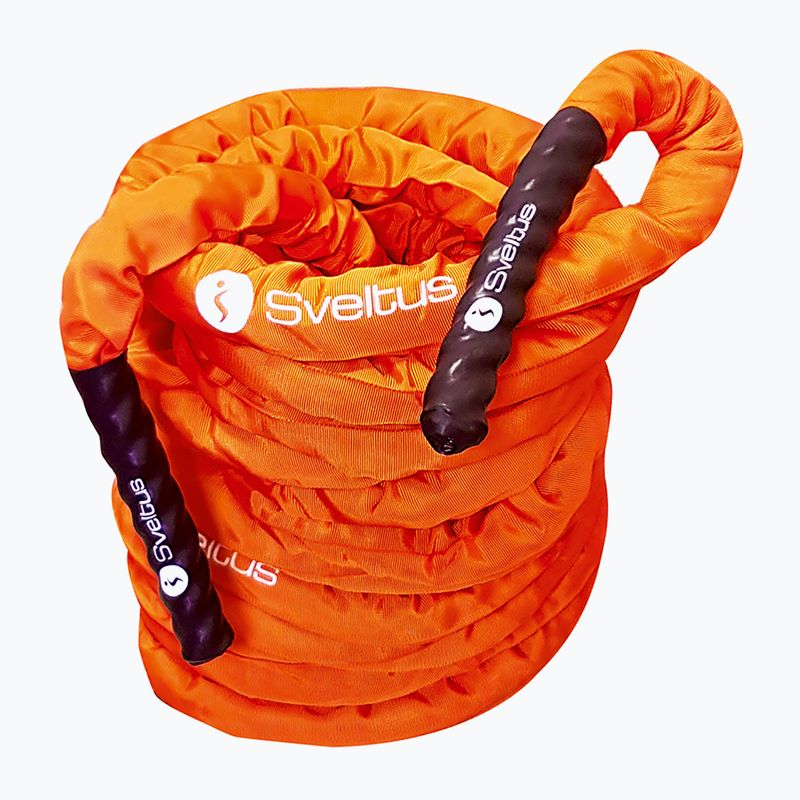 Мотузка для тренувань Sveltus Battle Rope Premium 38 мм orange 2