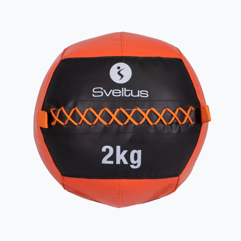 М'ячі медичний (волбол) Sveltus Wall Ball 2 кг black/red