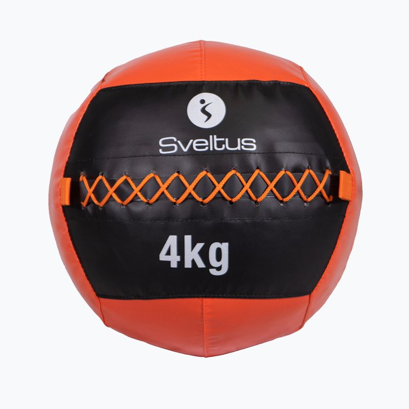 М'ячі медичний (волбол) Sveltus Wall Ball 4 кг black/red