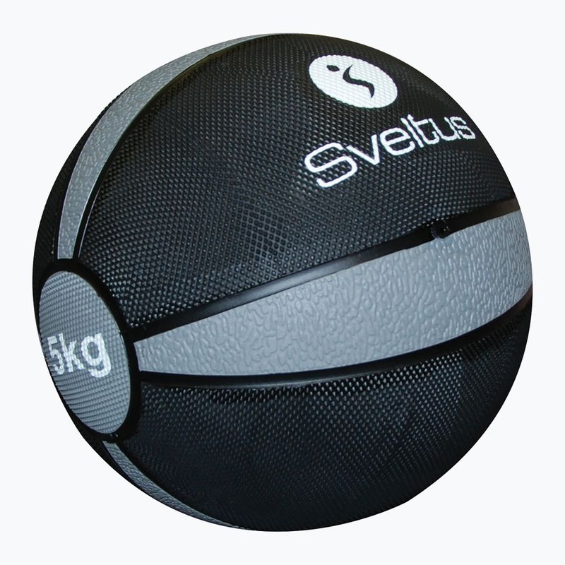 М'ячі медичний (волбол) Sveltus Medicine Ball 5 кг black/grey