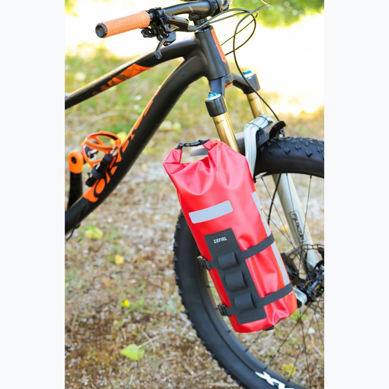 Сумка на велосипедну вилку Zefal Z Adventure Fork Pack & Holder червона ZF-7051 4