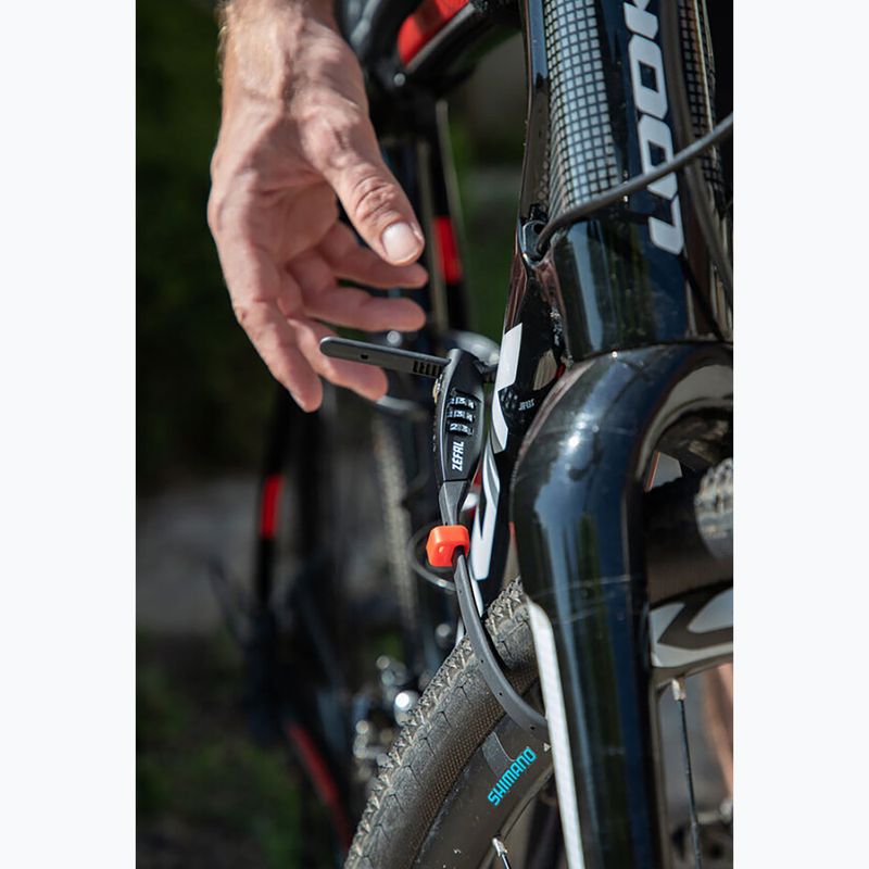 Замок велосипедний Zefal K-Traz Zip3 700 XL Level 3 Zip Look black 4