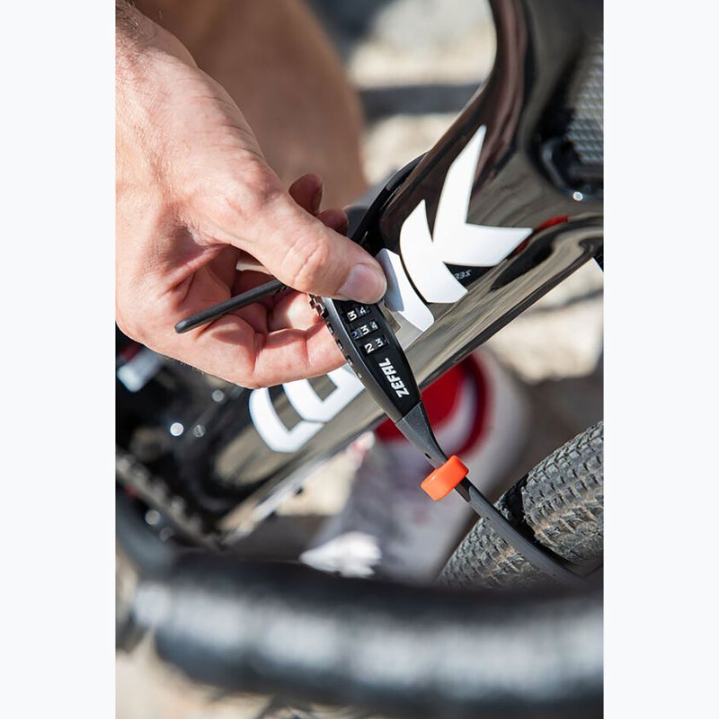 Замок велосипедний Zefal K-Traz Zip3 700 XL Level 3 Zip Look black 5