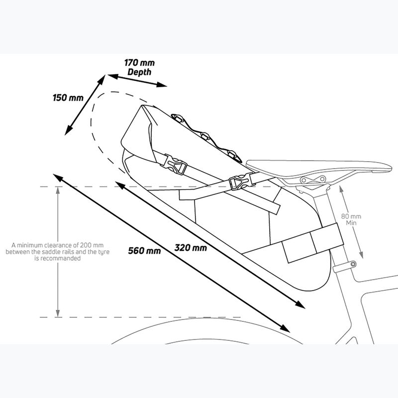 Сумка велосипедна під сидіння Zefal Bikepacking z Adventure R11 чорна ZF-7001 8