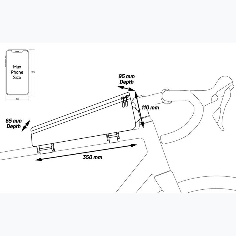 Велосумка на раму Zefal Console Pack T3 чорна ZF-7012 2