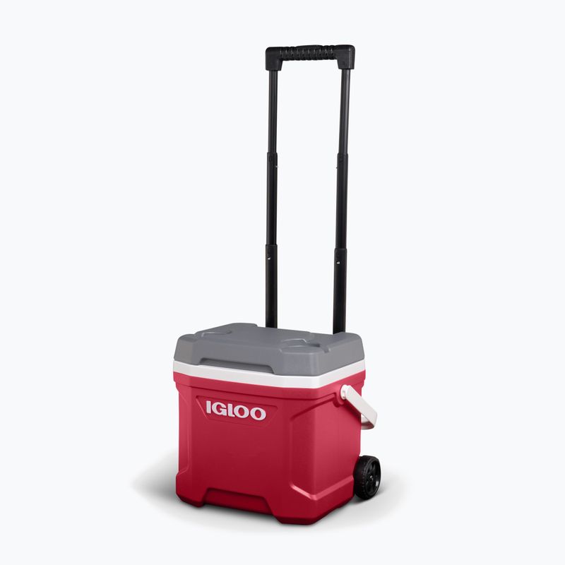 Холодильник туристичний Igloo Latitude 16 Qt Roller 15 л industrial red/ meteorite 10