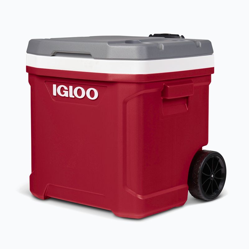 Холодильник туристичний Igloo Latitude 60 Roller 56 л industrial red/ meteorite 3
