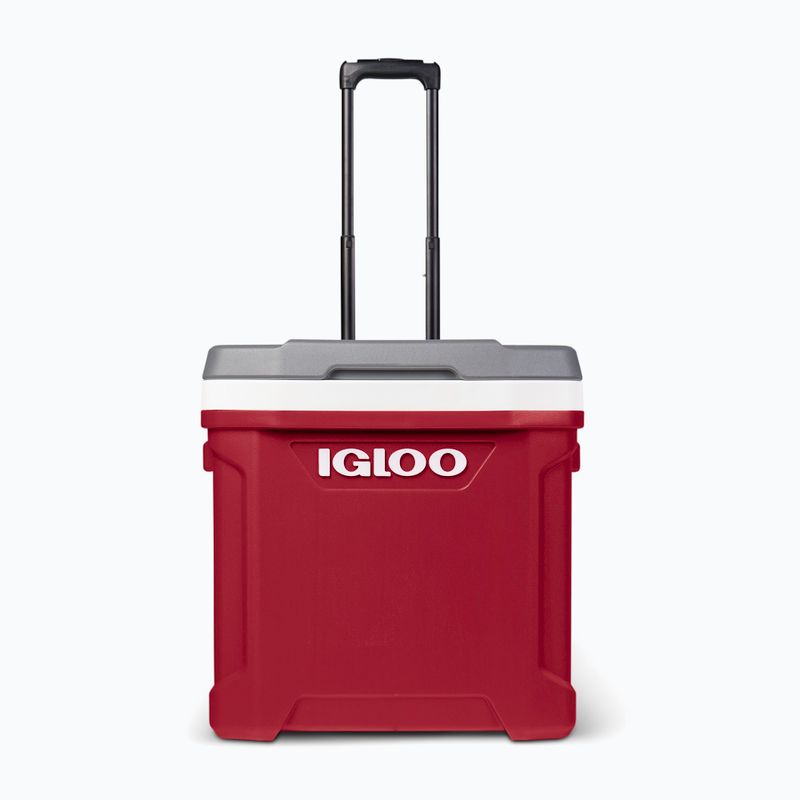 Холодильник туристичний Igloo Latitude 60 Roller 56 л industrial red/ meteorite 9