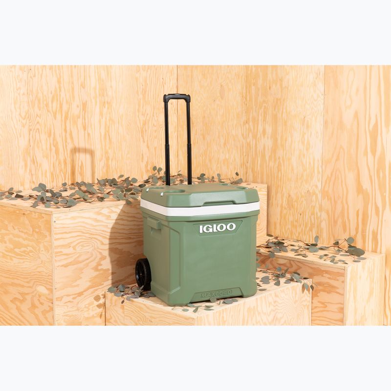Холодильник туристичний Igloo Ecocool Latitude 60 Qt Roller 56 л vintage green 10