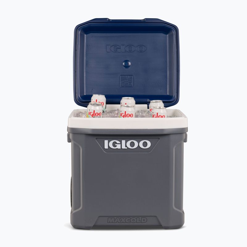 Холодильник туристичний Igloo Maxcold Latitude 62 Qt Roller 59 л carbonite/ aegean sea 15