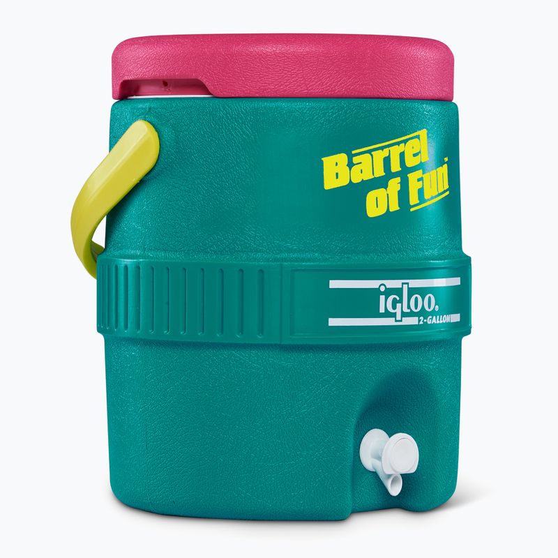 Ємніть для води Igloo Retro Barrel Of Fun 2 Gallon 7,6 л dark jade/bold magenta/livewire yellow 2