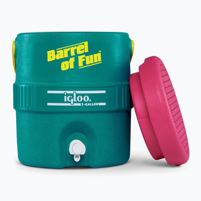 Ємніть для води Igloo Retro Barrel Of Fun 2 Gallon 7,6 л dark jade/bold magenta/livewire yellow 6
