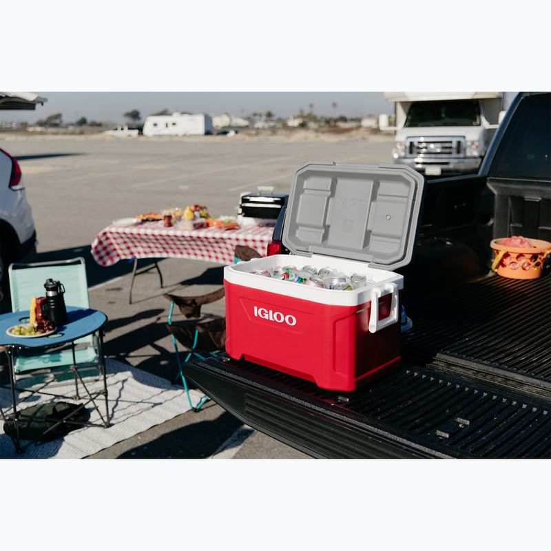 Промисловий туристичний холодильник Igloo Latitude 52 червоний/білий/метеорит 9