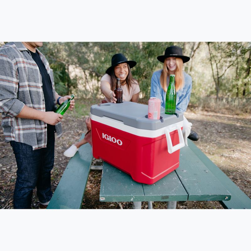 Промисловий туристичний холодильник Igloo Latitude 52 червоний/білий/метеорит 10