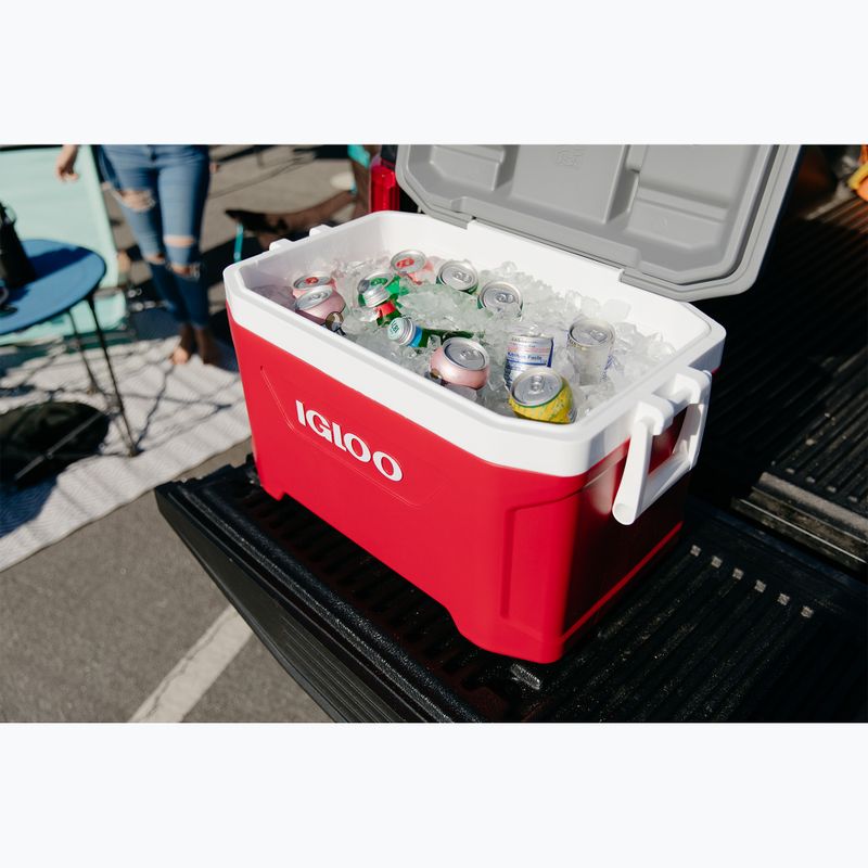 Промисловий туристичний холодильник Igloo Latitude 52 червоний/білий/метеорит 11