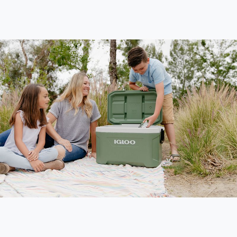 Холодильник туристичний Igloo Ecocool Latitude 52 Qt 49 л vintage green 13